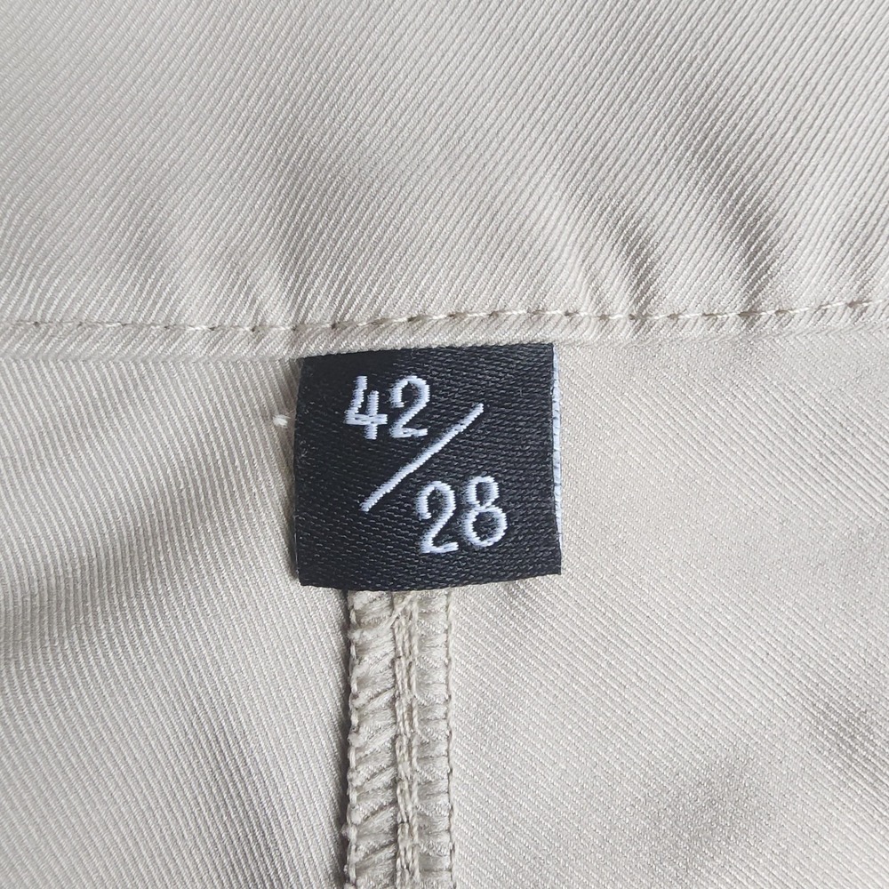Public Rec Chino Pants Men 42x28(26) Beige Stretch 5 Pocket Straight Microfiber - Picture 3 of 12